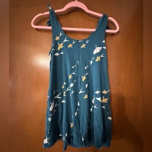 Fighting Eel Teal Tank Top with Yellow and White Accents